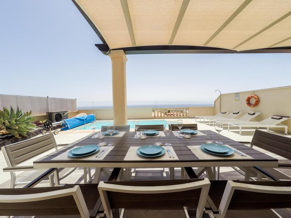 Luxurious Villa With Amazing Sea View And Pool Caleta De Fuste Dış mekan fotoğraf